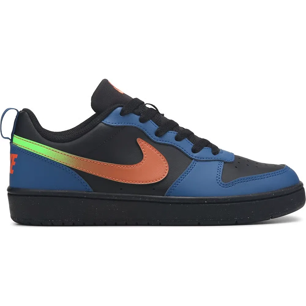 Детские низкие кроссовки Court Borough Recraft Nike, Blue/Orange/Yellow — фото 2