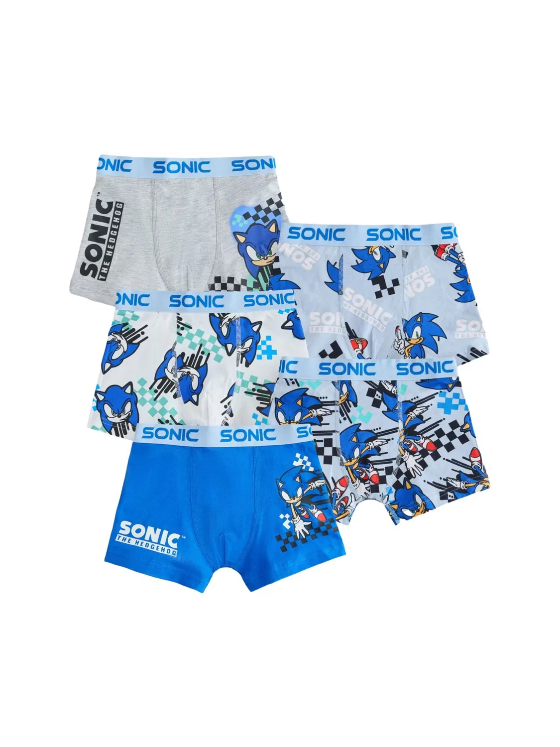 Трусы Next Underpants Sonic в бирюзовом, синем и светло-сером цветах