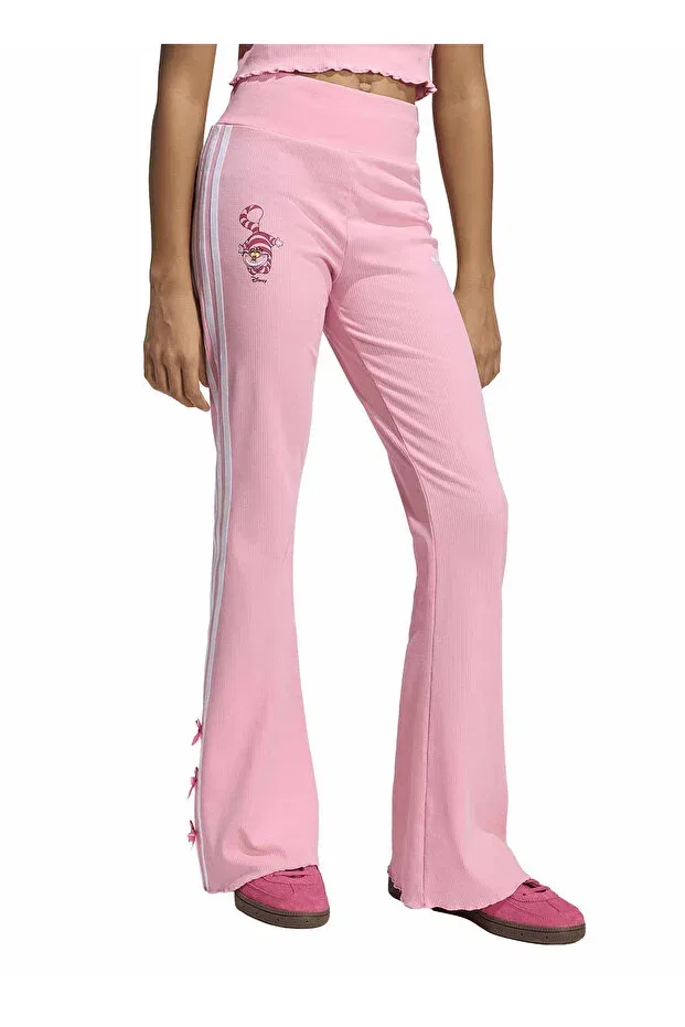Детские леггинсы для девочек хлопковые Adidas, Pink — фото 3