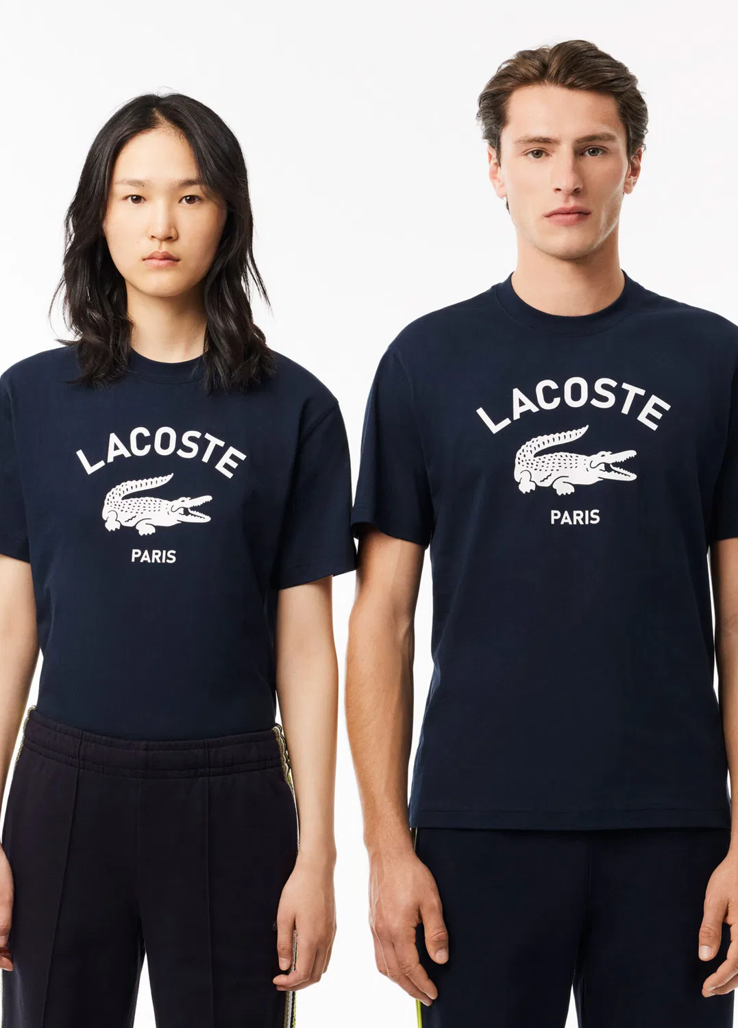 Футболка Lacoste с принтом, темно-синяя — фото 2