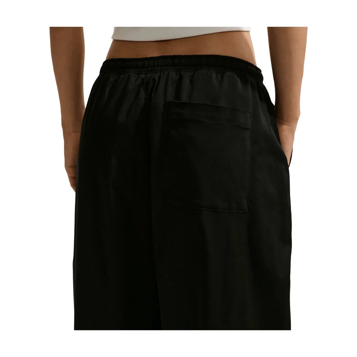Женские брюки Sportswear Wide-Leg Low-Waisted Trousers 'Black' Nike, черный — фото 3