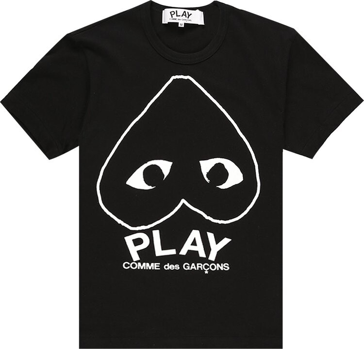 

Рубашка Comme des Garçons PLAY Heart Outline Shirt 'Black', черный