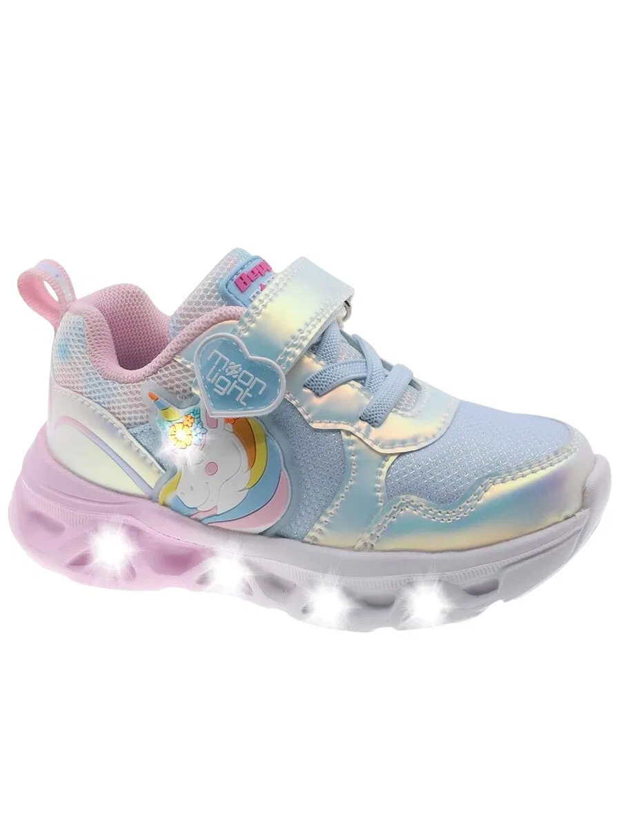 Кроссовки Beppi 'Lighting Shoes' серебристого цвета