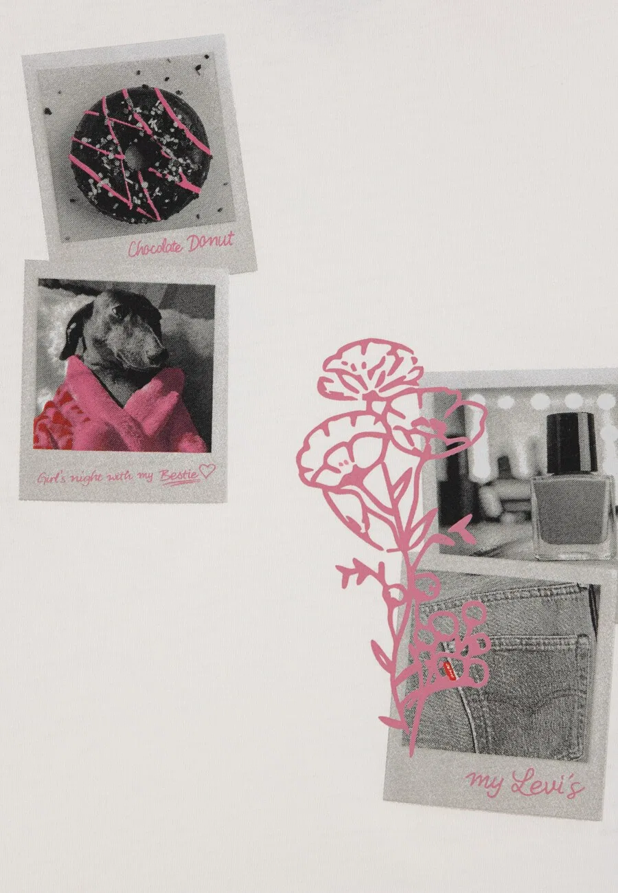 Детская футболка Levi's Kids 'POLAROID' цвета экрю — фото 3