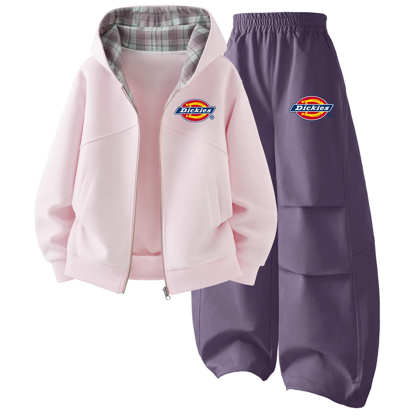 Детский комплект из футера с принтом Dickies, Cherry Blossom Pink/Silicone Van Gogh Purple