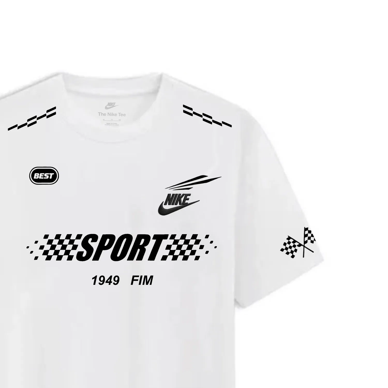 Футболка Sportswear с вышивкой Nike, White — фото 3