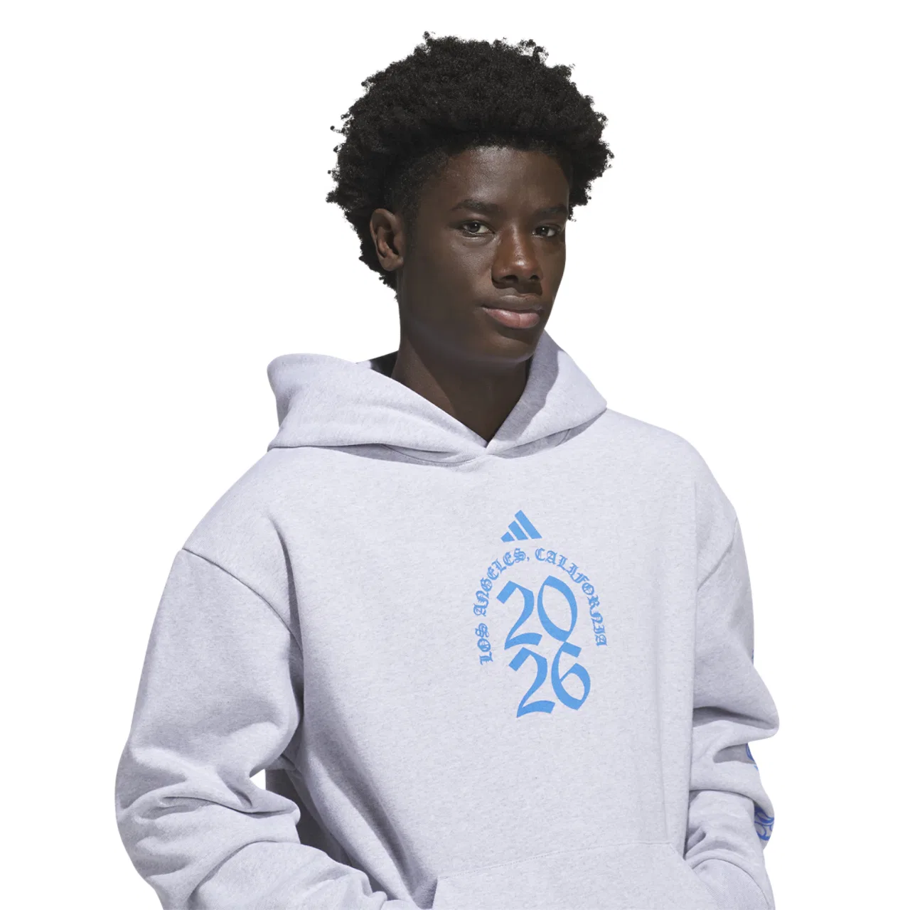 Толстовка для мужчин No Rim is Safe Adidas, цвет Grey/Adi Blue — фото 3