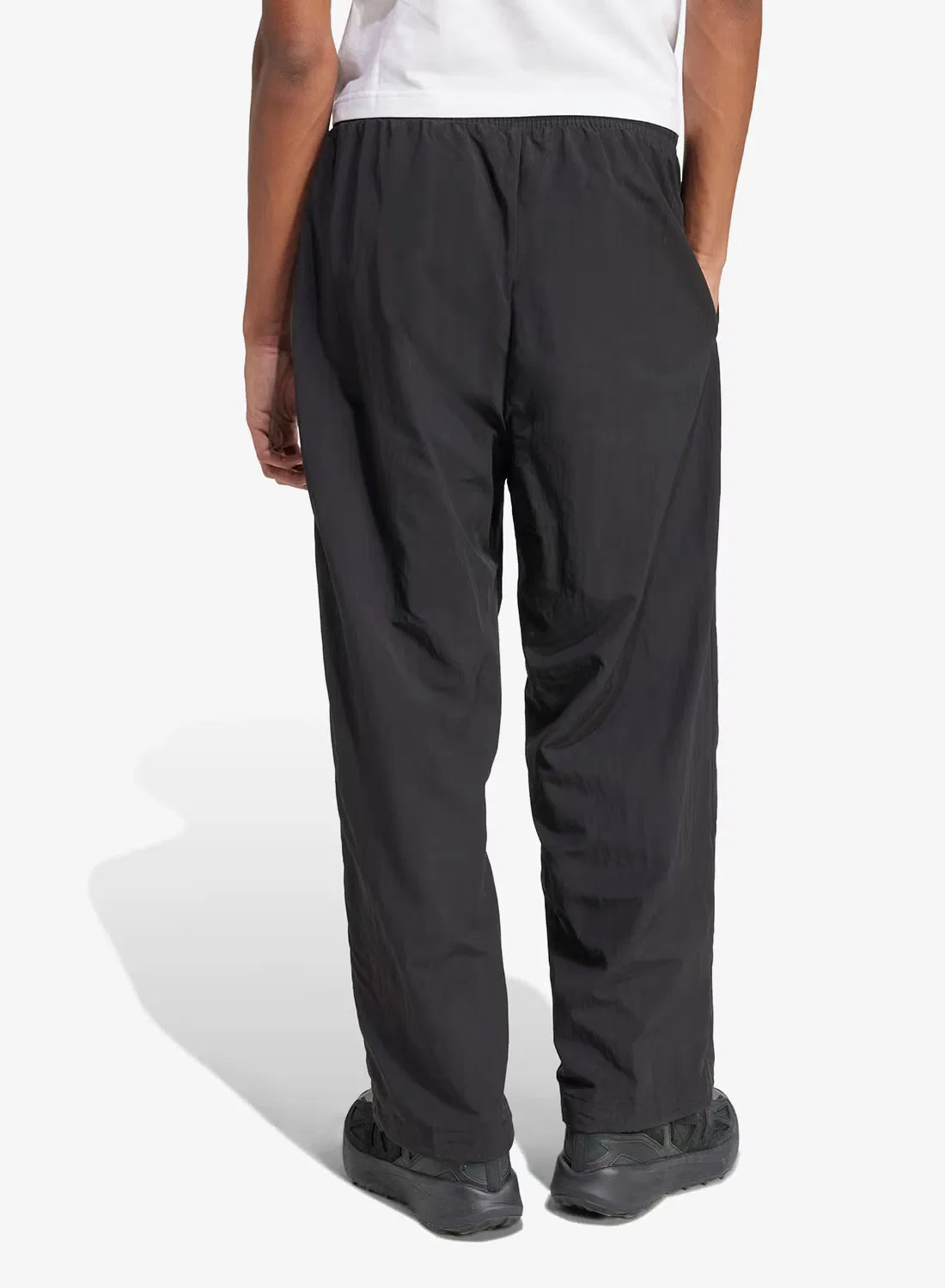 Брюки свободного кроя Small logo woven open hem Adidas, черный — фото 2
