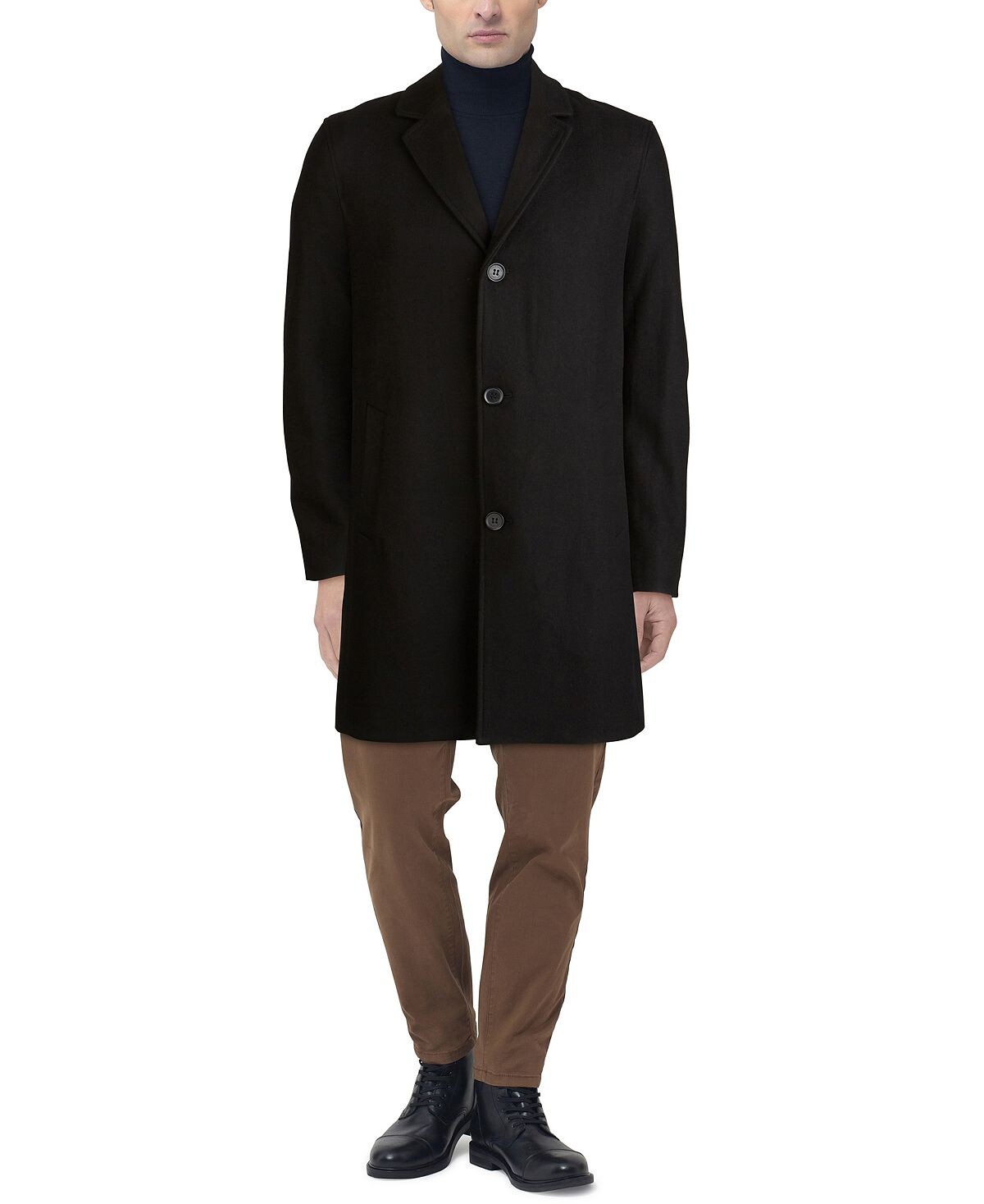 

Мужское верхнее пальто melton classic-fit Cole Haan, черный