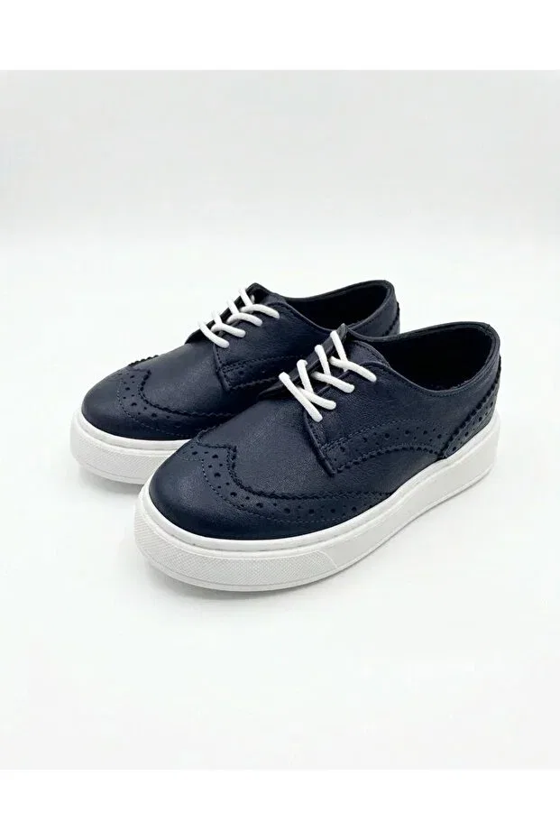 Детские оксфорды для мальчиков ортопедические Besteps, Navy Blue — фото 4