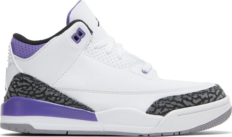 

Кроссовки Air Jordan 3 Retro PS Dark Iris, белый