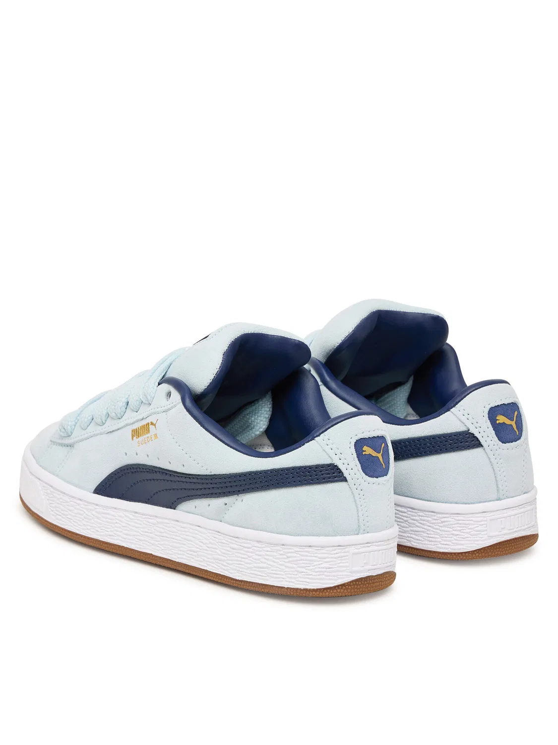 Кроссовки небесно-голубые для мальчика Suede Jr Puma, голубой — фото 4