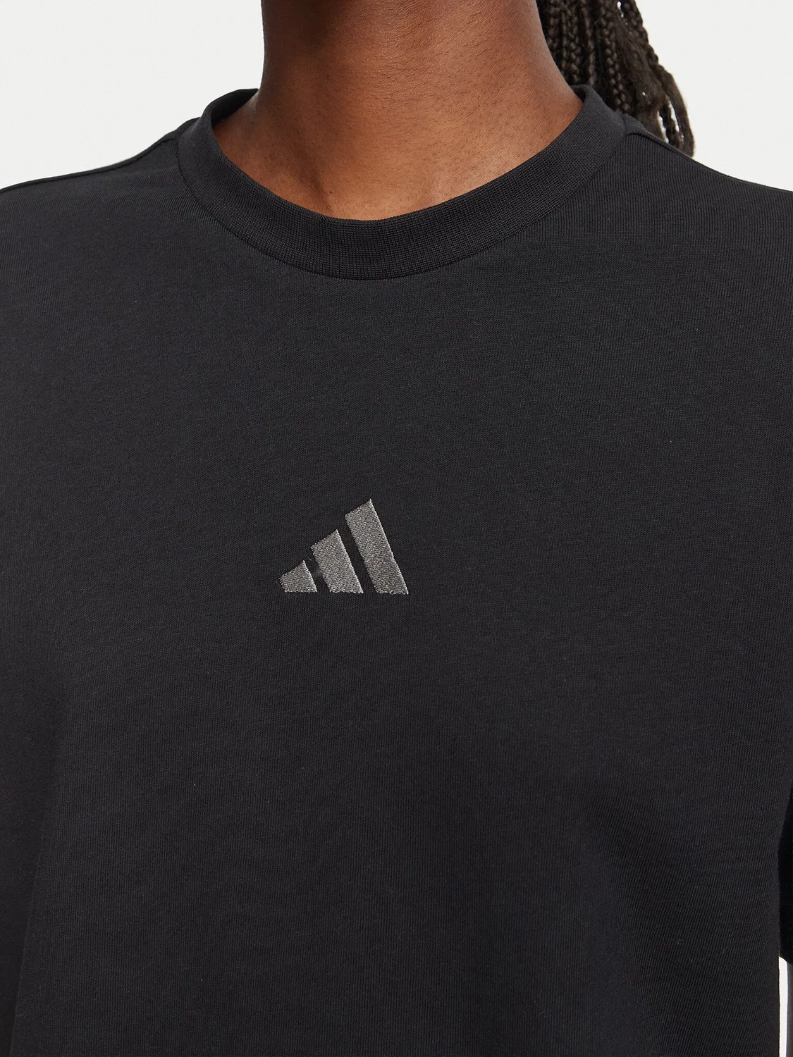 Женская футболка стандартного кроя Seasonal Essentials Animal Print Adidas, черный — фото 4