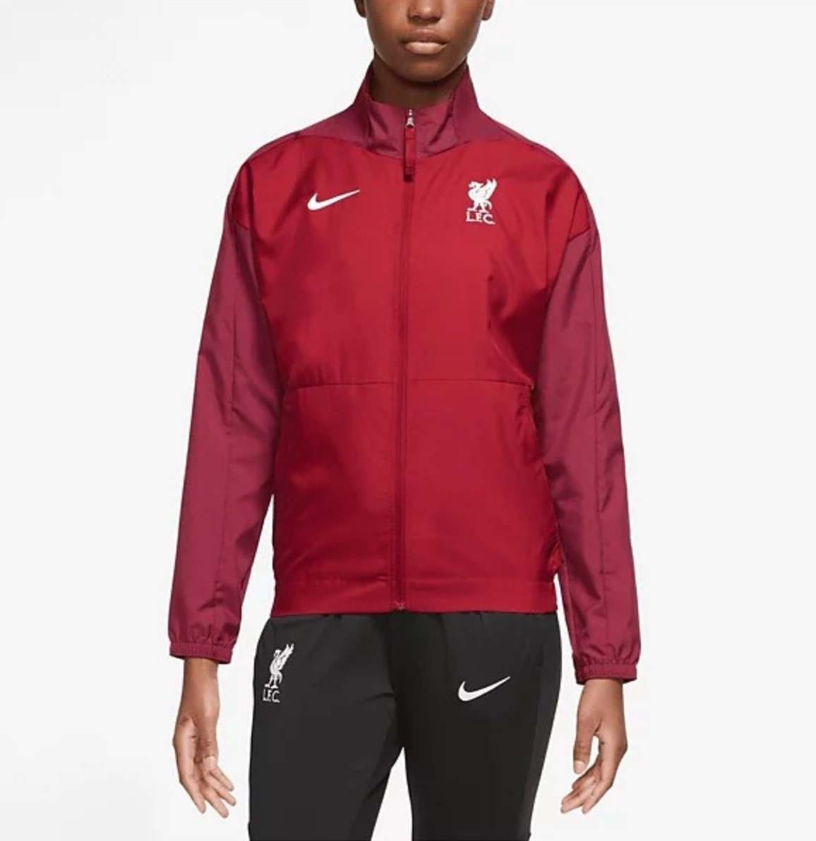 

Ветровка Nike Liverpool Anthem Raglan Performance Full-Zip, красный