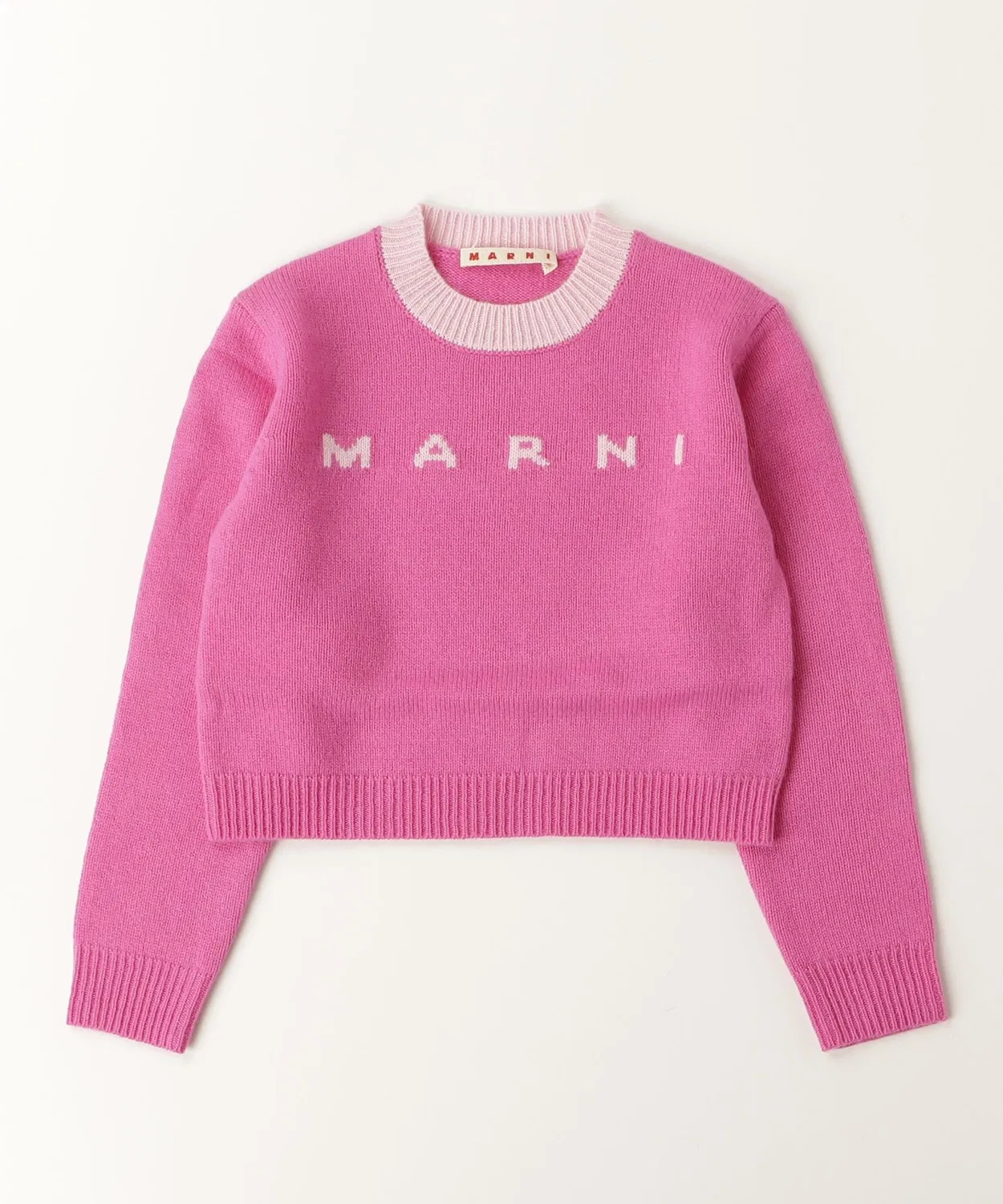 Детский свитер с длинным рукавомMARNI, Cherry Pink