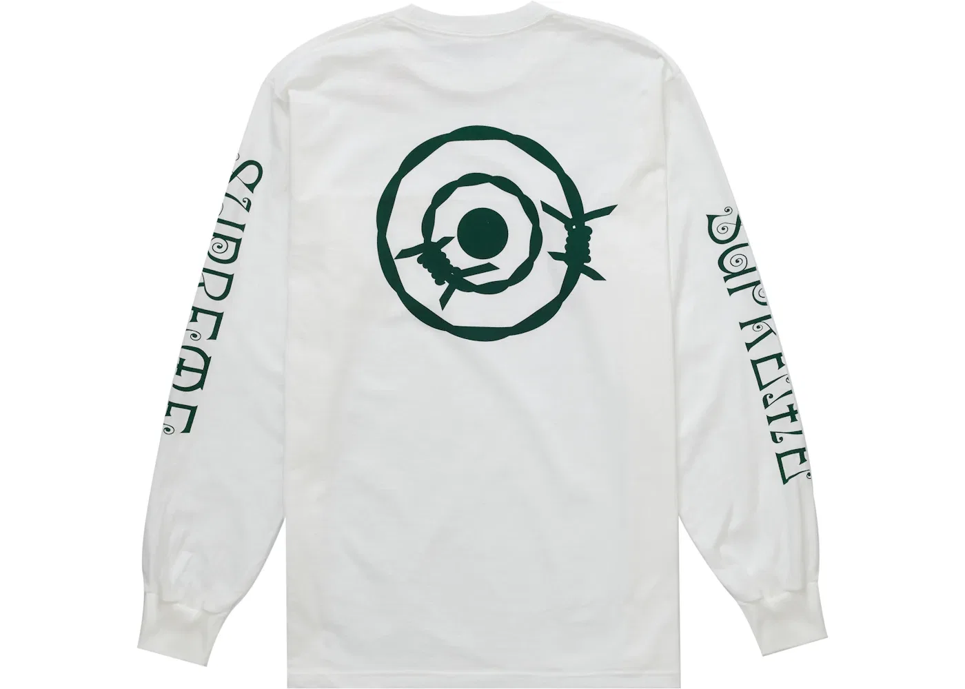 Мужская футболка с длинным рукавом Supreme L/S Pocket Tee, White — фото 2