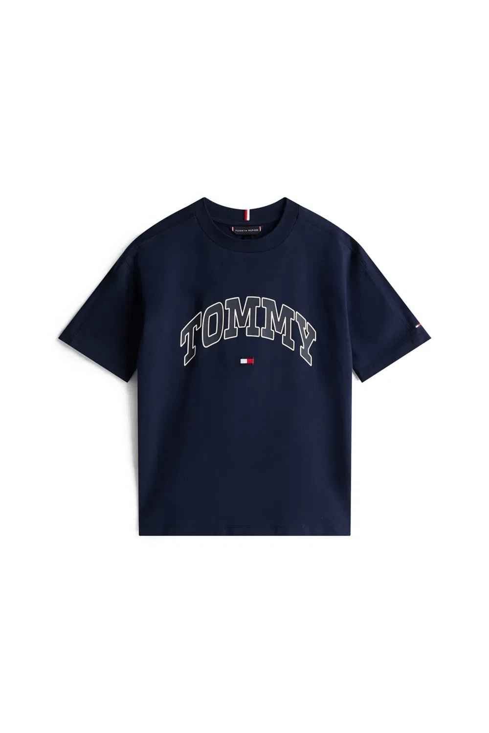Футболка с принтом Varsity raised print tee ss Tommy Hilfiger, Blue — фото 4