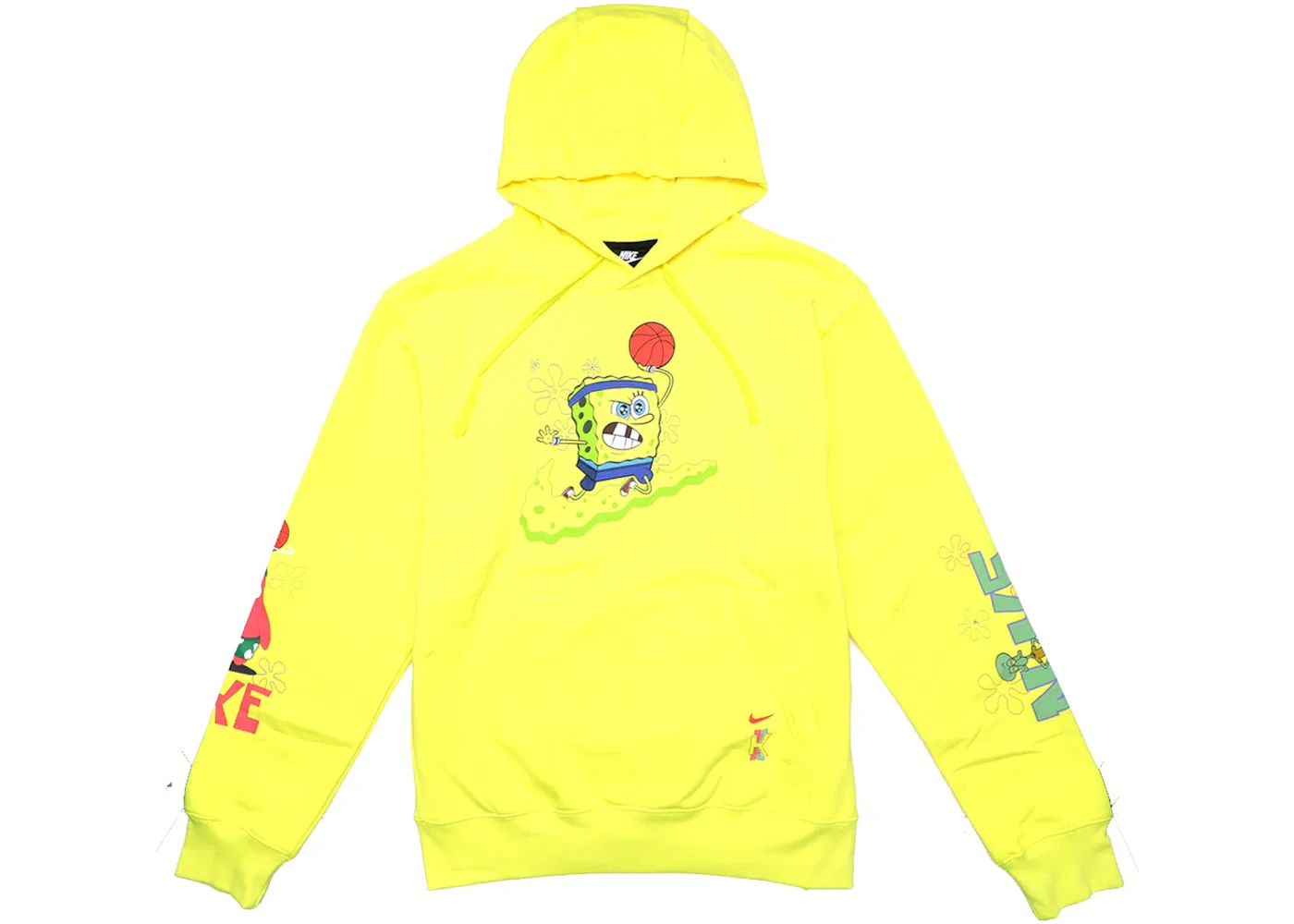 Мужская худи с принтом Nike Kyrie x Spongebob Dri-Fit Hoodie, Dynamic Yellow