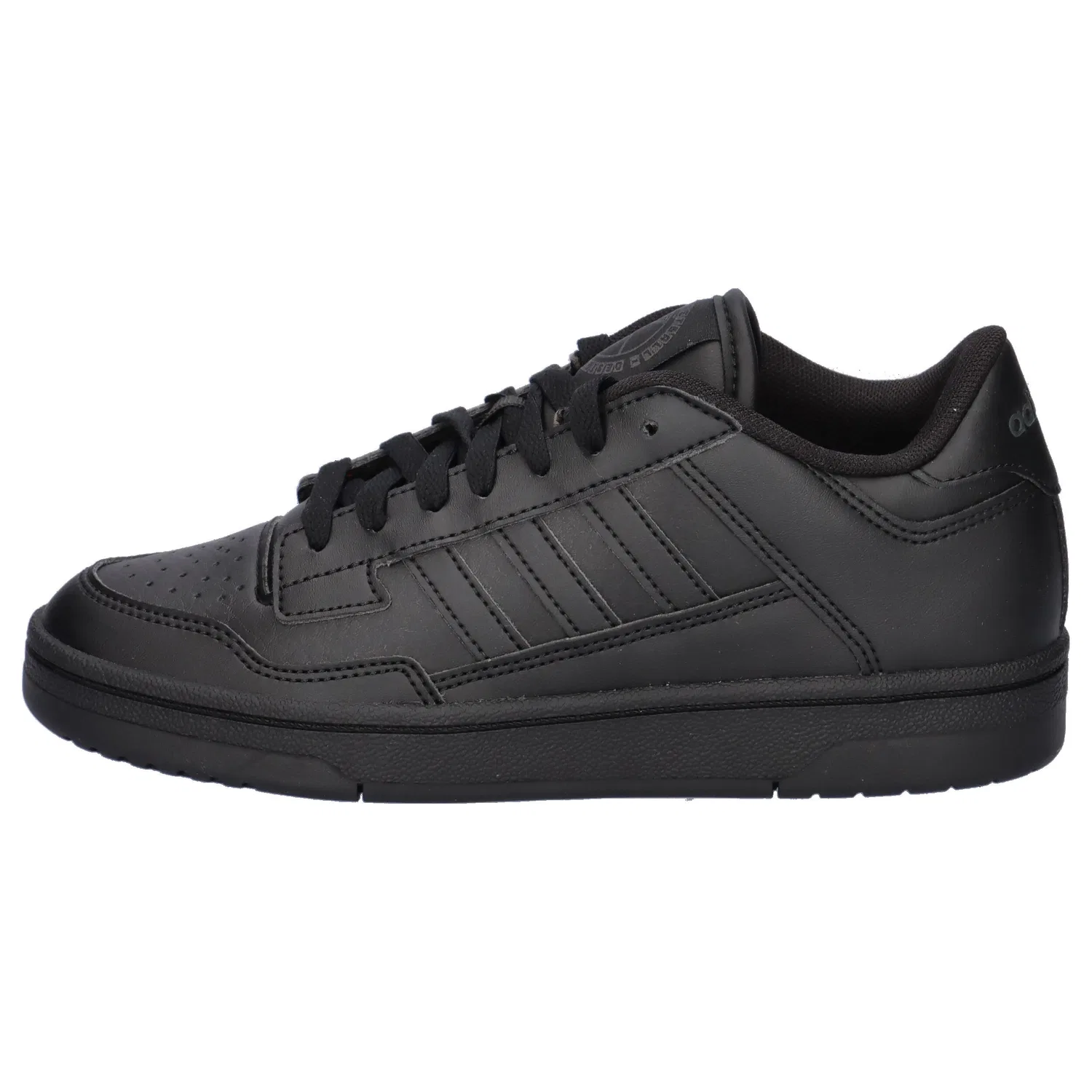 Детские кроссовки с высоким качеством Rapid Court Low J Adidas, Schwarz Grau Schwarz — фото 2