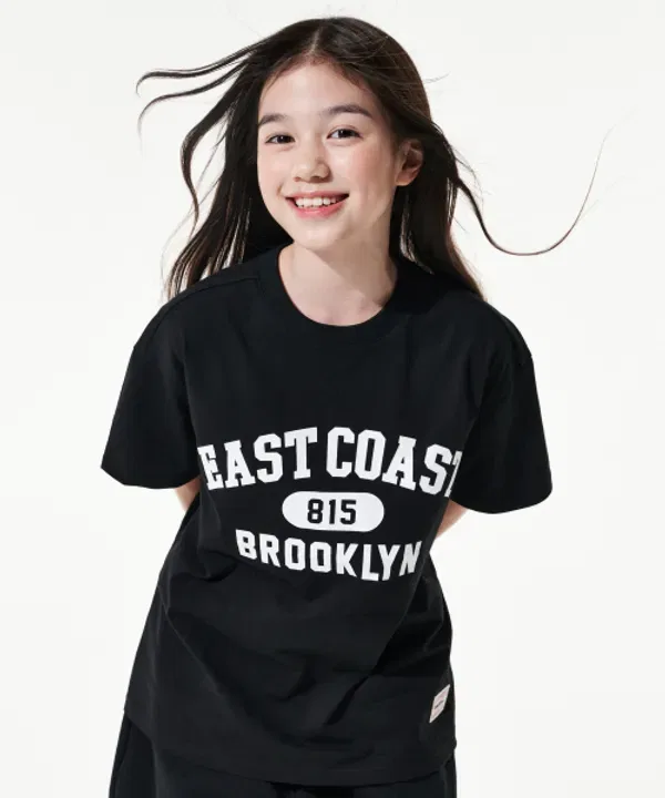 Футболка Giant Fit Brooklyn, Takeasy Kids, черный — фото 3