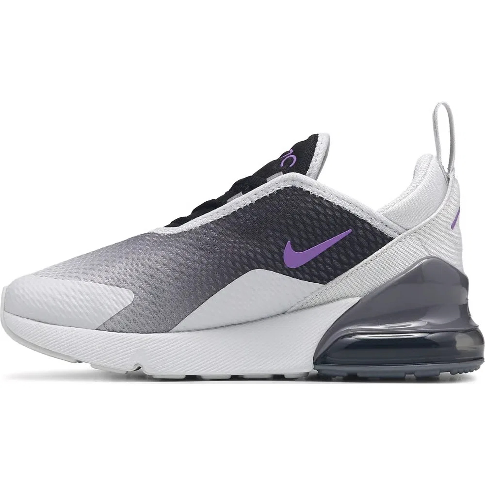 Детские кроссовки Air Max 270 Nike, Grey/Black/Purple — фото 3
