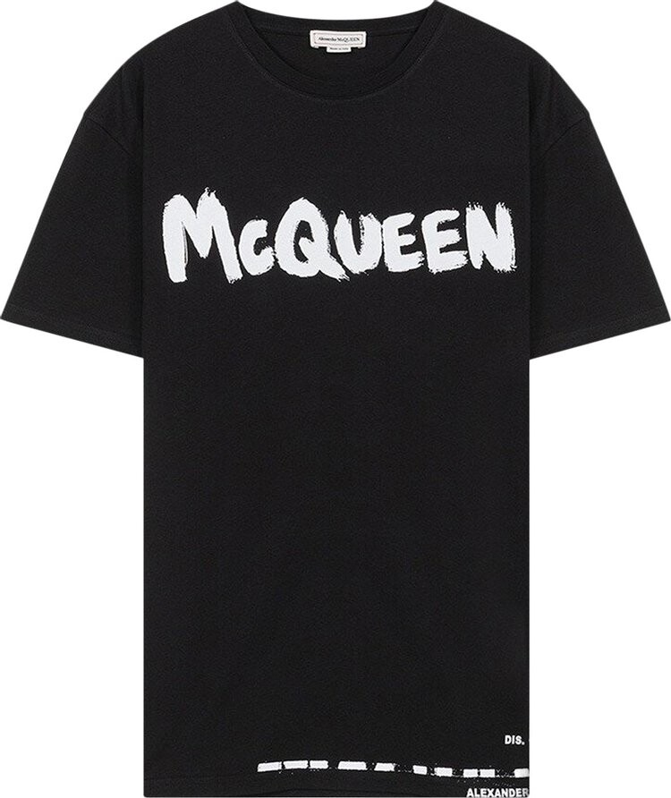 

Футболка Alexander McQueen Graffiti Logo T-Shirt 'Black', черный