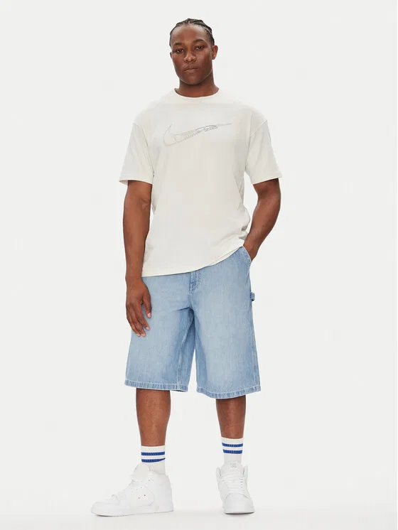 Футболка regular fit Nike, кремовый — фото 2