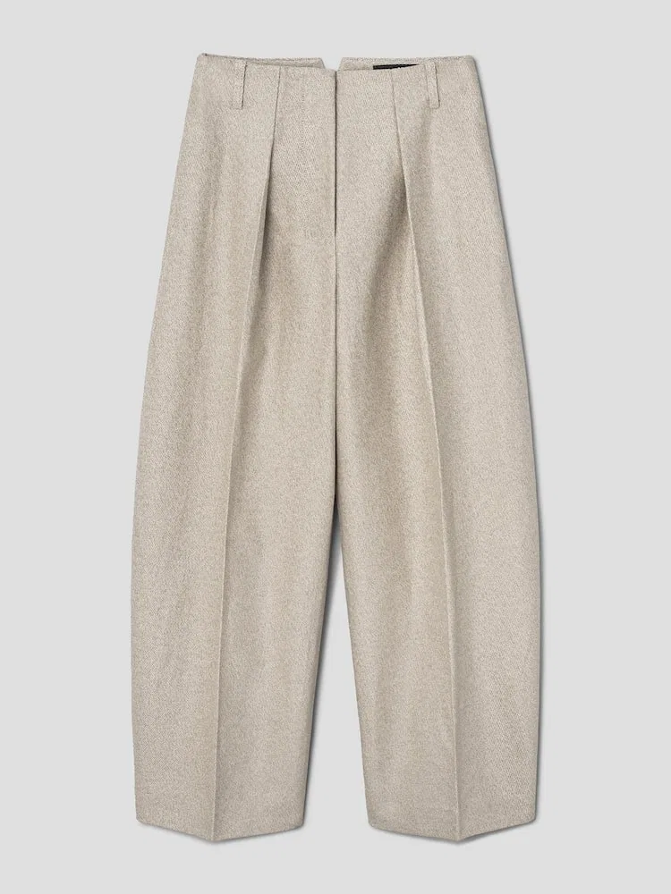 Широкие брюки Ovalo JACQUEMUS, Off-White