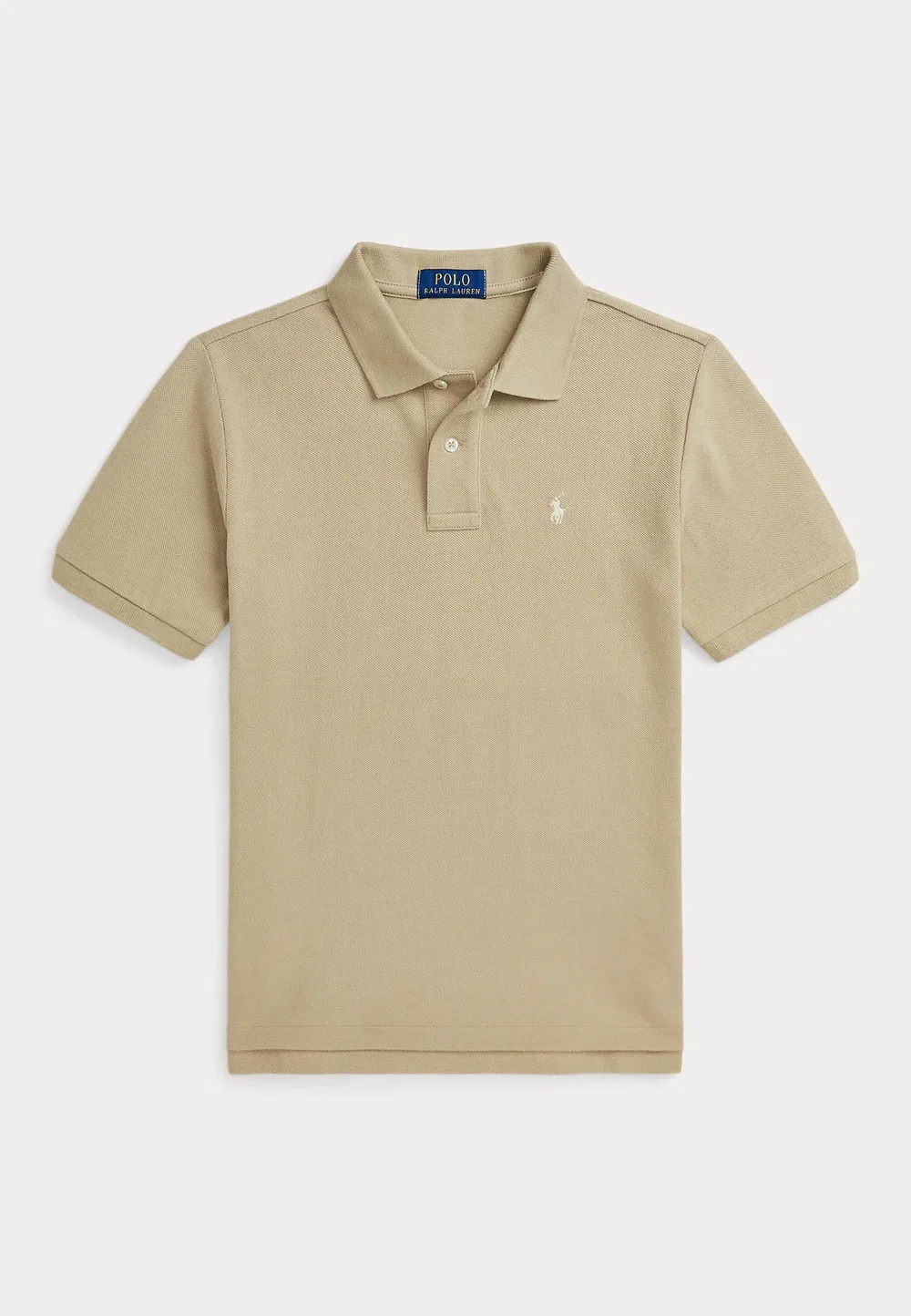 Знаменитая сетчатая рубашка-поло, размер 7-14 лет - рубашка-поло Polo Ralph Lauren, Classic Khaki