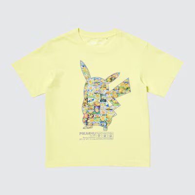 Футболка детская Uniqlo Pokemon, желтый