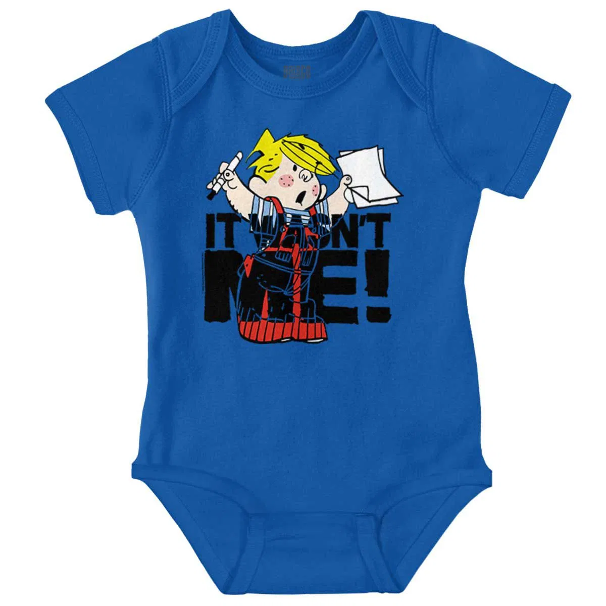 Детское боди для мальчиков с коротким рукавом Dennis The Menace Brisco Brands, Royal