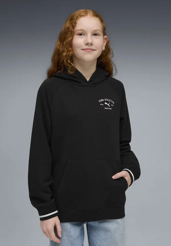 Худи свободного кроя Relaxed Hoodie Puma, черный — фото 2