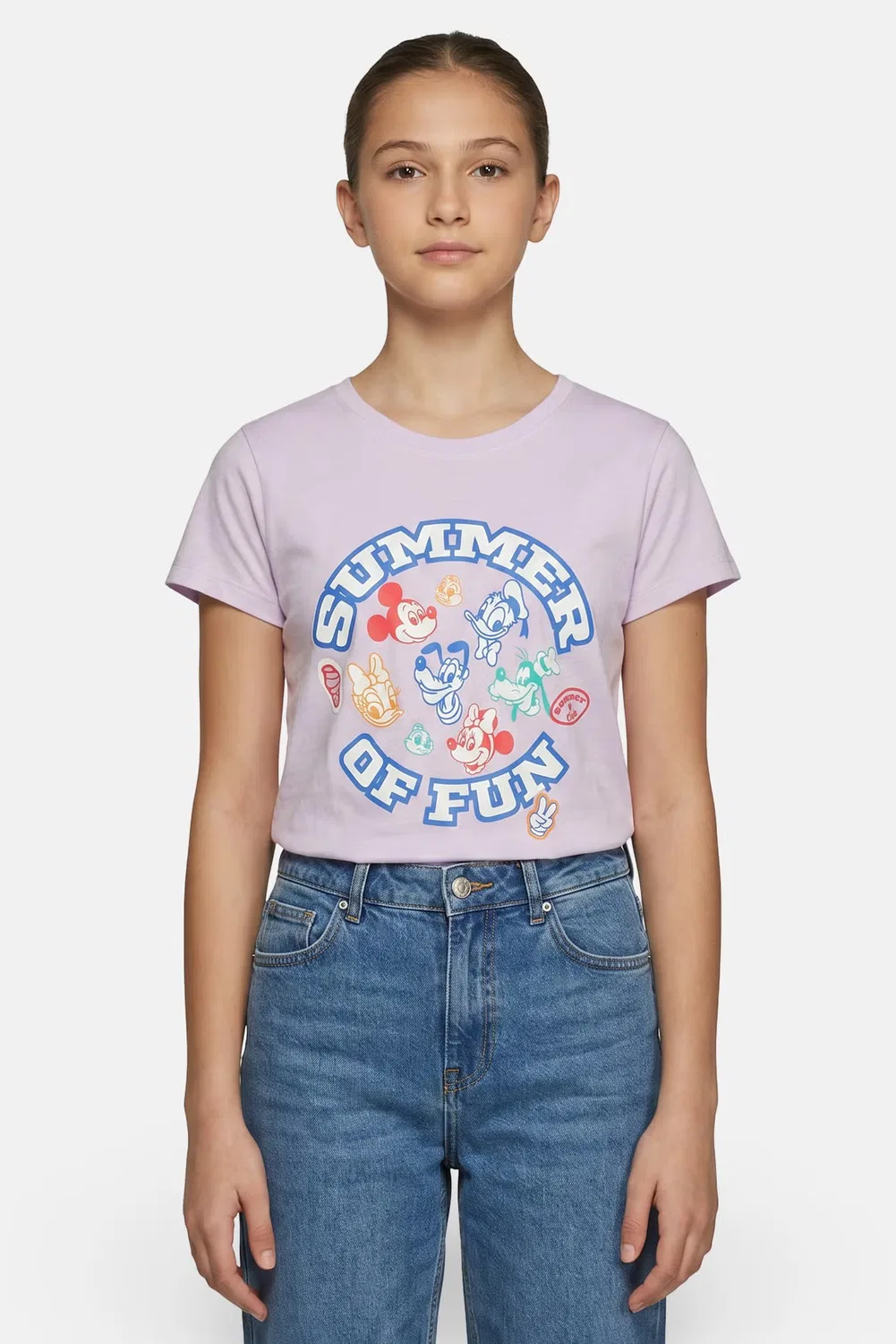 Футболка с принтом Mickey and Friends Disney, фиолетовый