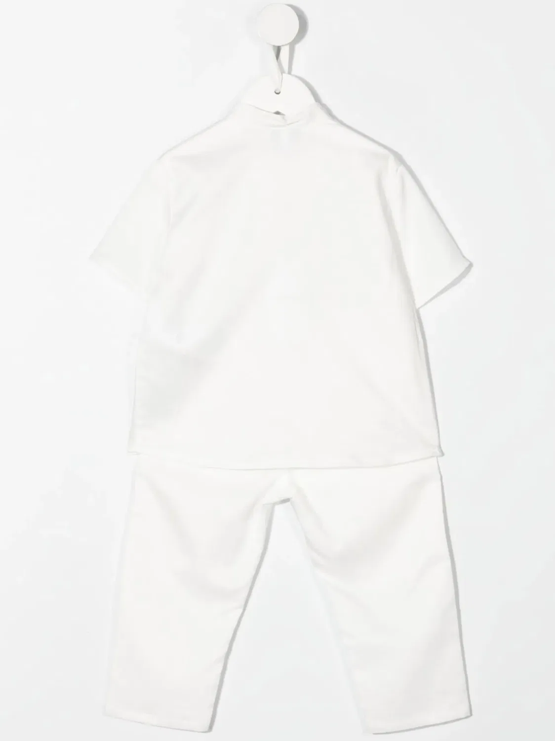 Костюм из лиоцелла с короткими рукавами Emporio Armani, белый — фото 2