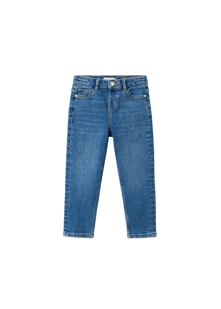 Детские джинсы MANGO KIDS Regular Jeans 'ELENA' синего цвета