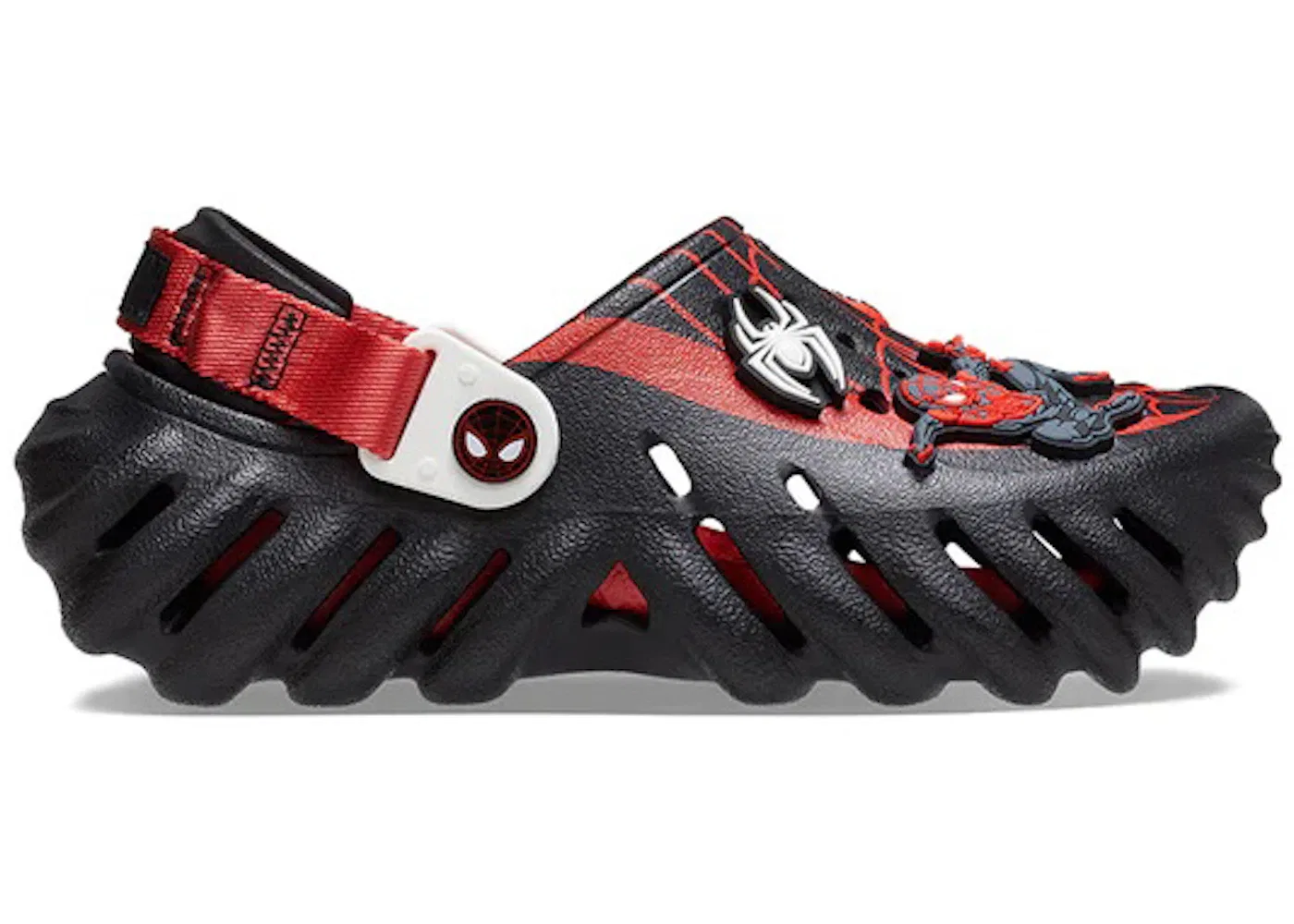 Детские сабо-клоги Crocs Echo Clog Team Spider-Man, Black/Red