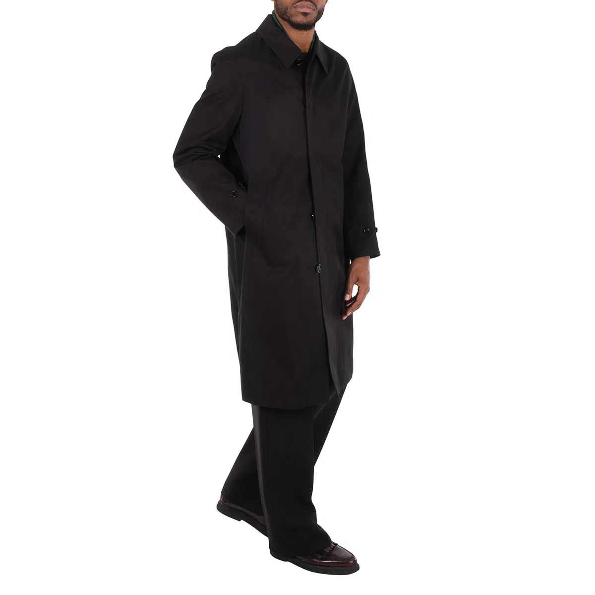 Пальто-кар с принтом x Minecraft Monogram Motif Cotton Gabardine Car Coat Burberry, Black — фото 3
