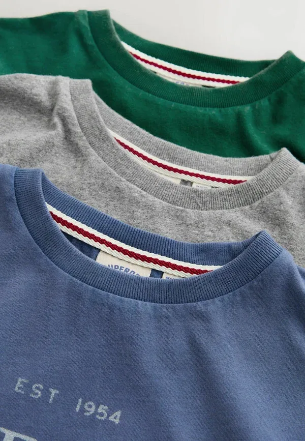 Футболки комплект 3 шт Regular fit Superdry & Co green blue, синий/зеленый — фото 4