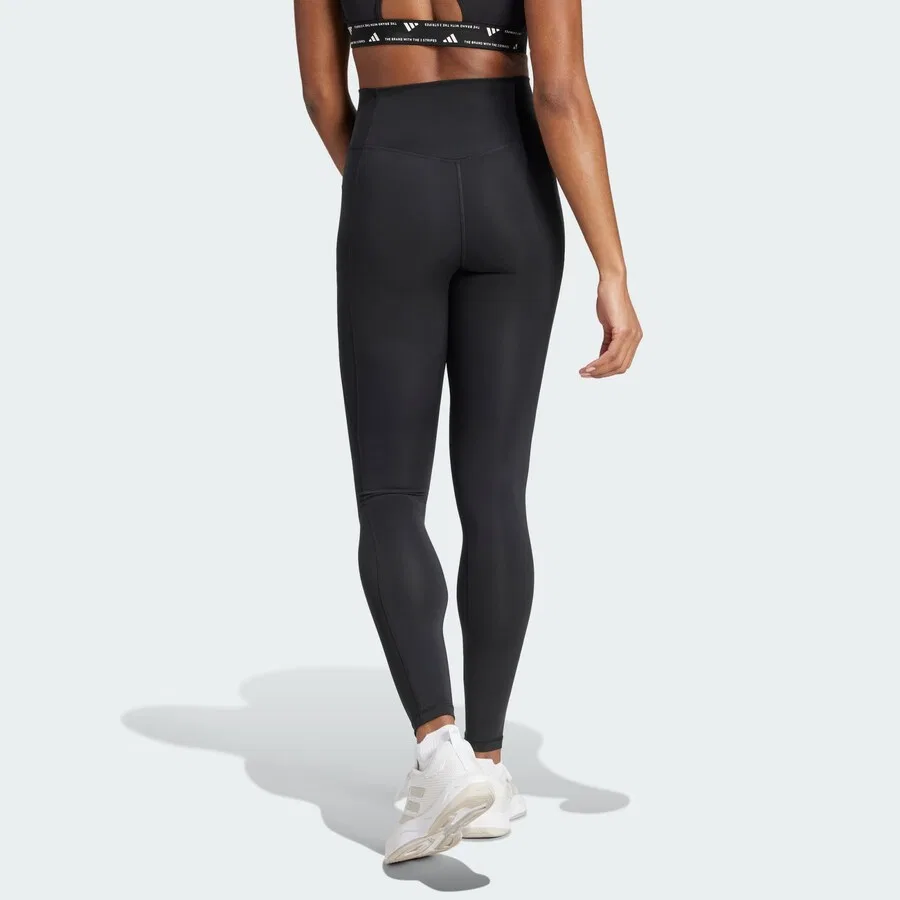 Спортивные брюки-скинни ADIDAS PERFORMANCE 'OPT ESS SIP' черного цвета — фото 3