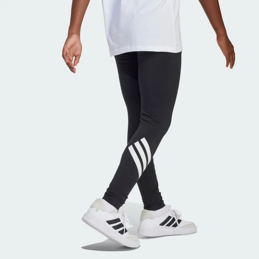 Спортивные леггинсы с 3 полосками Future Icons adidas, Черно-белый — фото 2