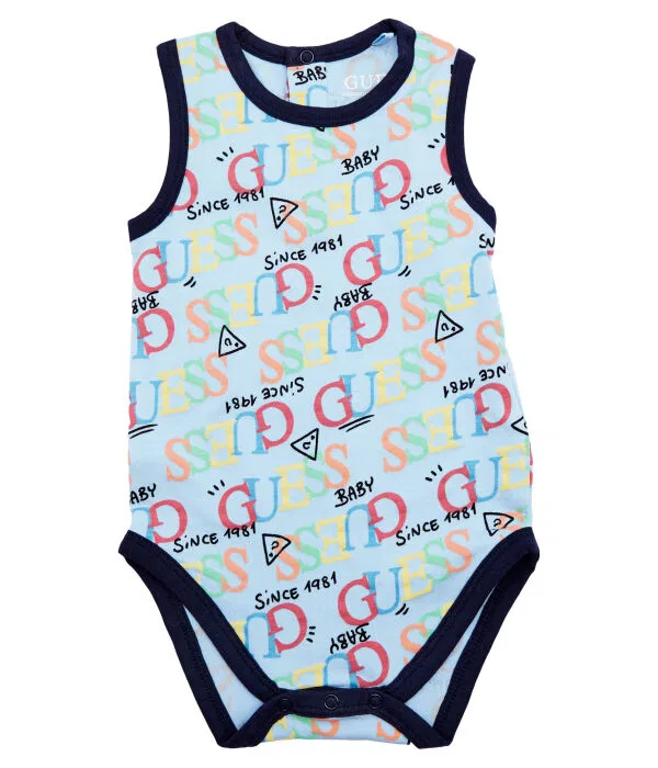 Детский комплект для мальчиков из хлопка с эластаном Guess, Blu Marino — фото 2