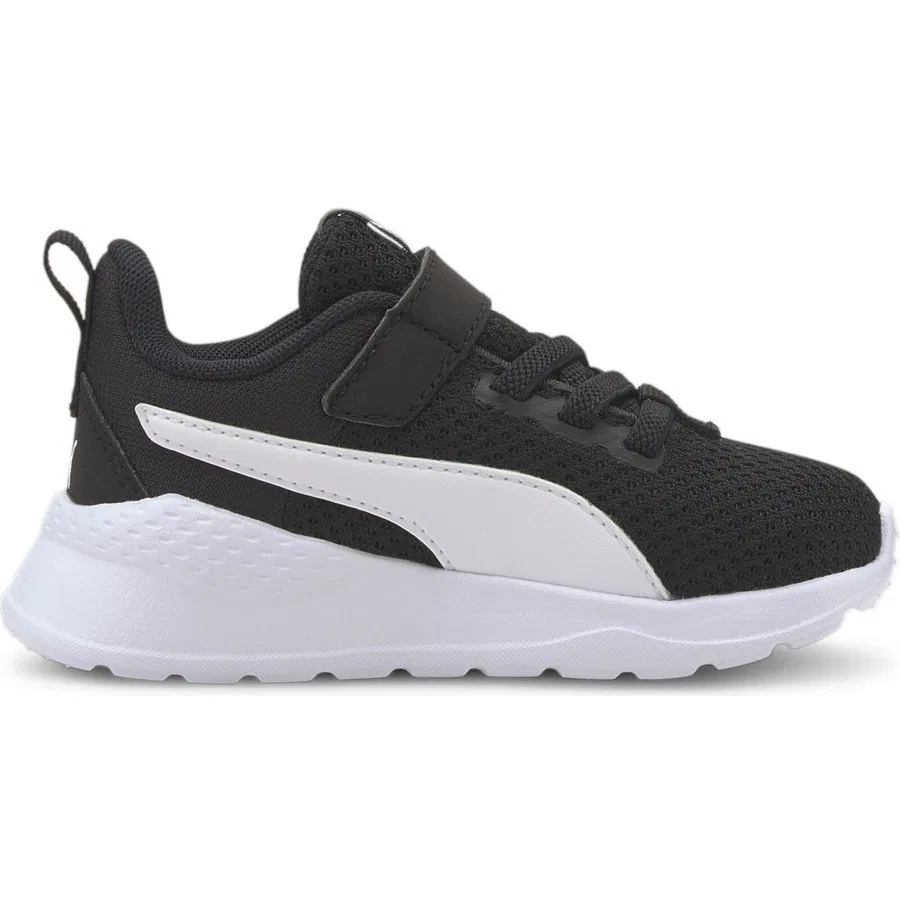 Детские спортивные туфли Anzarun Lite Puma, Зелено-черно-белый — фото 3