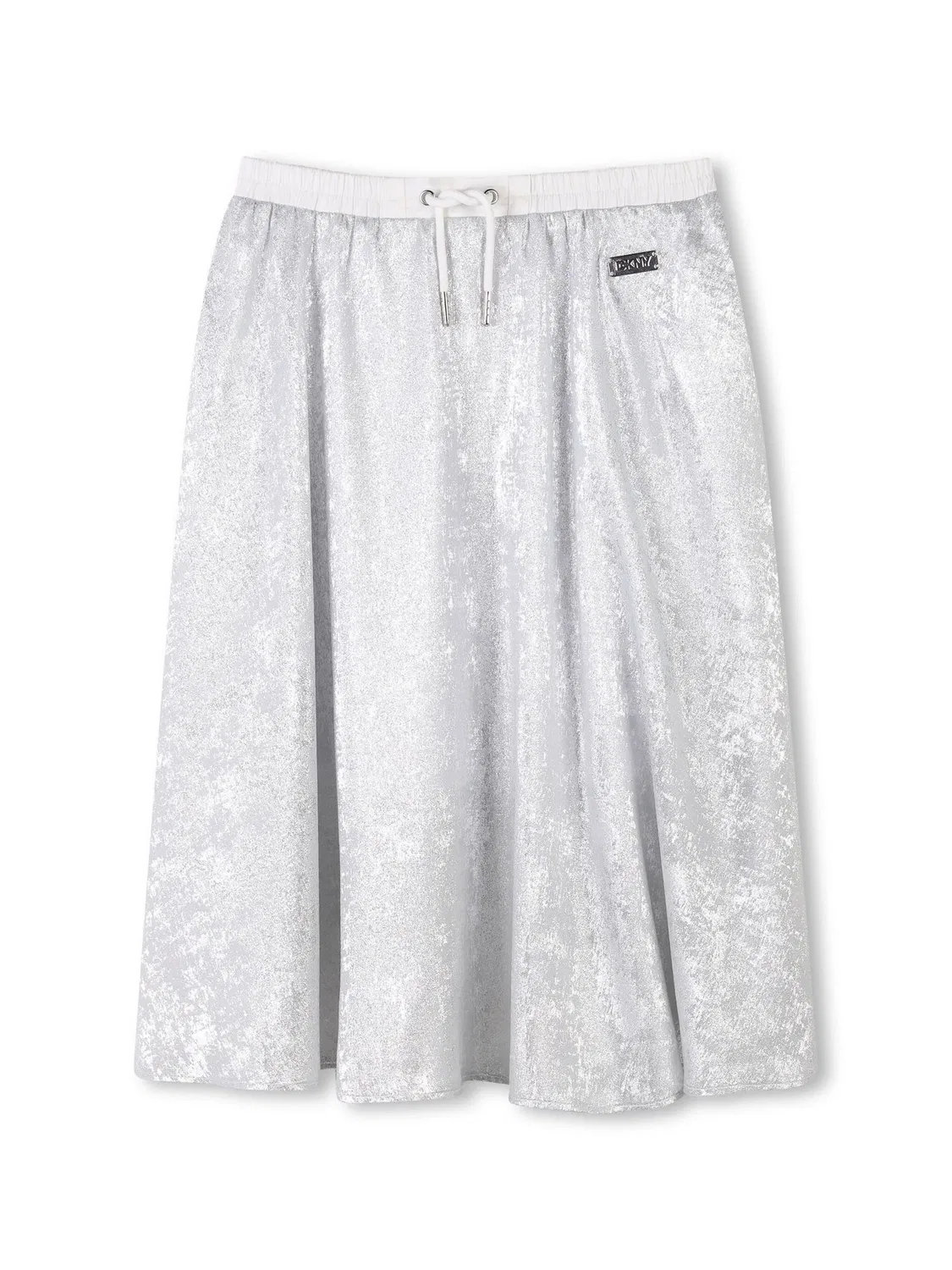 Юбка миди с логотипом DKNY, серый