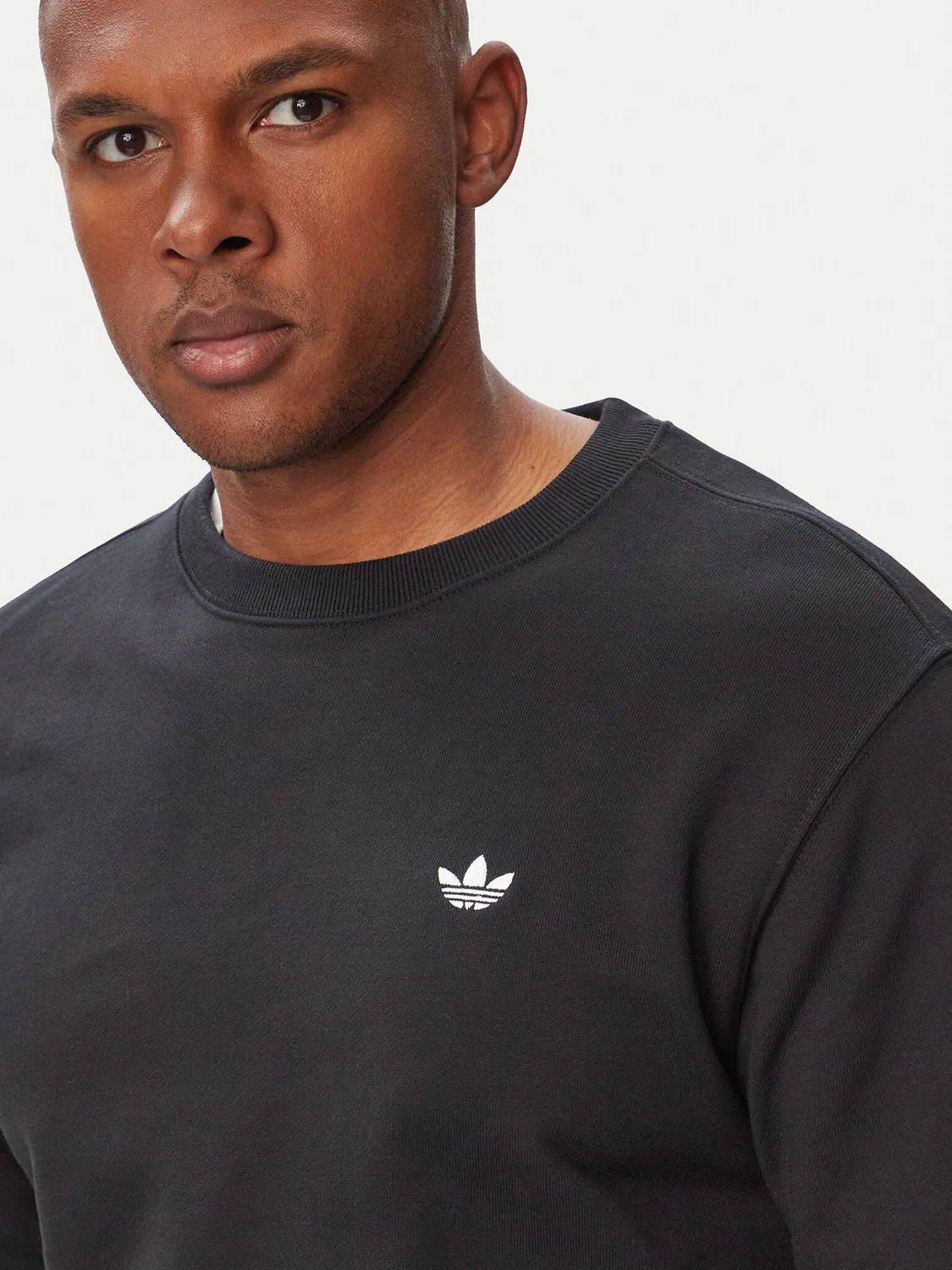 Мужская толстовка стандартного кроя Trefoil Essentials Adidas, черный — фото 4