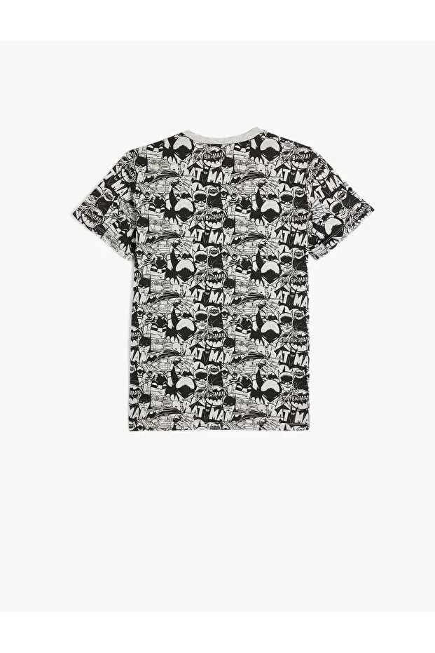 Детская футболка для мальчиков с принтом Batman Licensed Koton, Gray Patterned — фото 2