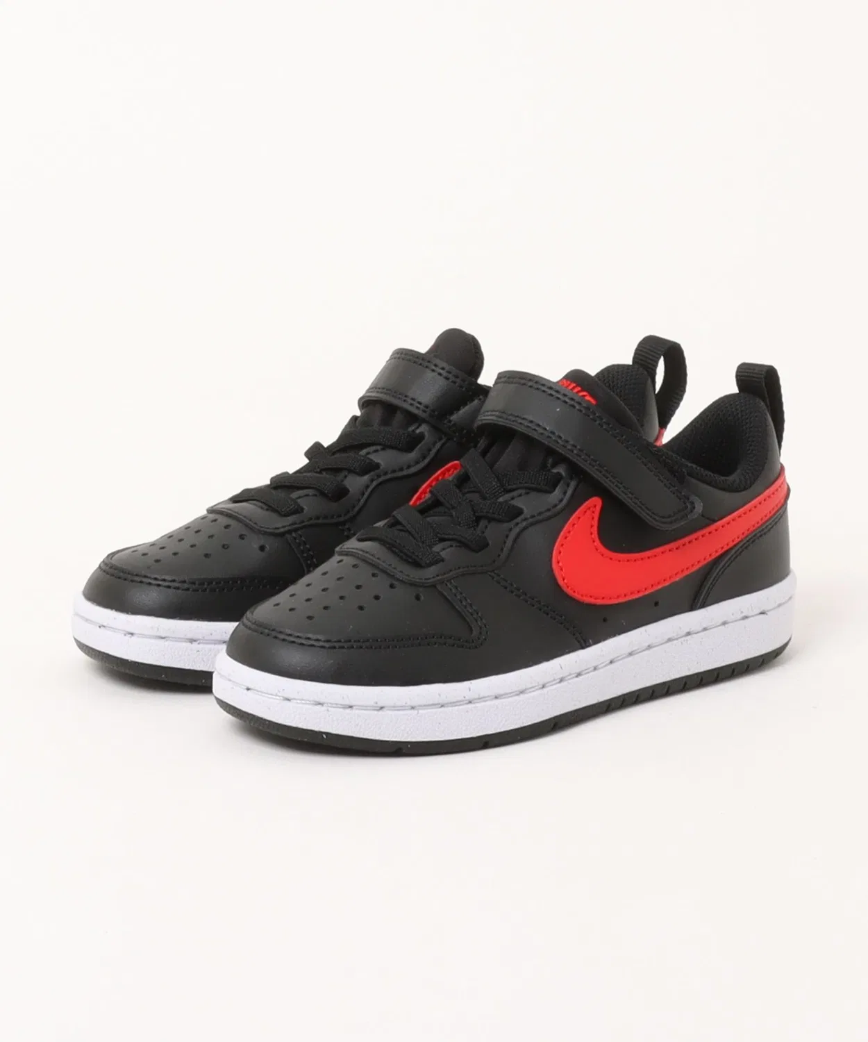 Детские кроссовки с липучкой Court Borough Low NIKE, Black