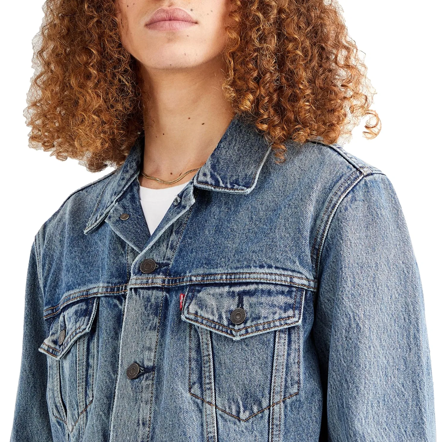 Мужская куртка-джинсовка The Trucker Levi's, skyline — фото 3