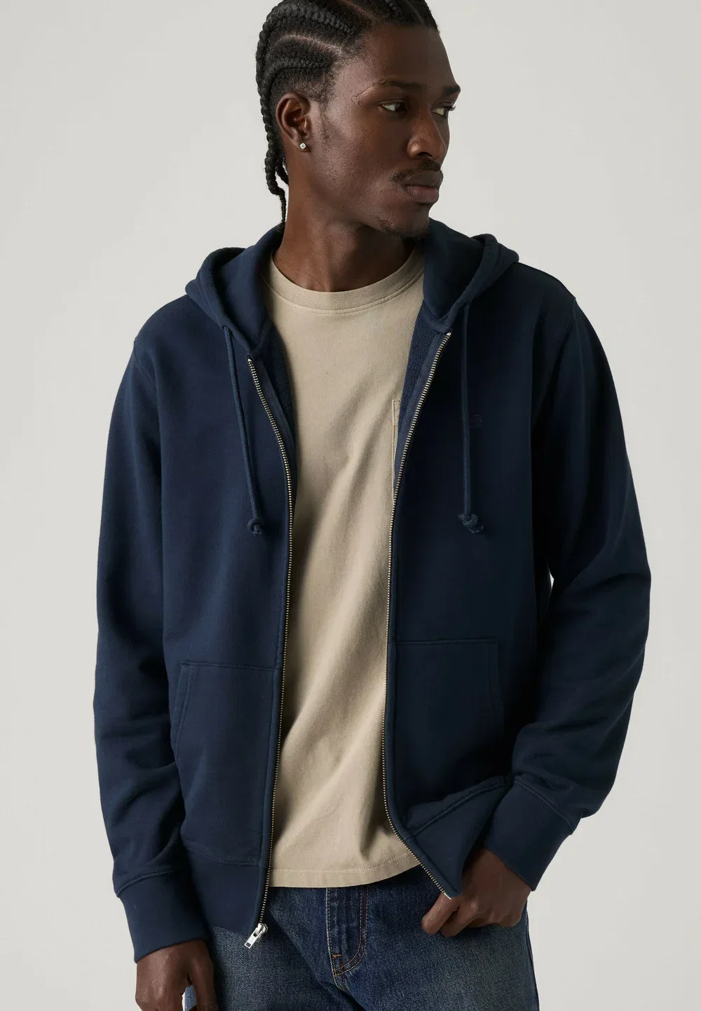Толстовка на молнии Levi'S, Fog - Blues — фото 4