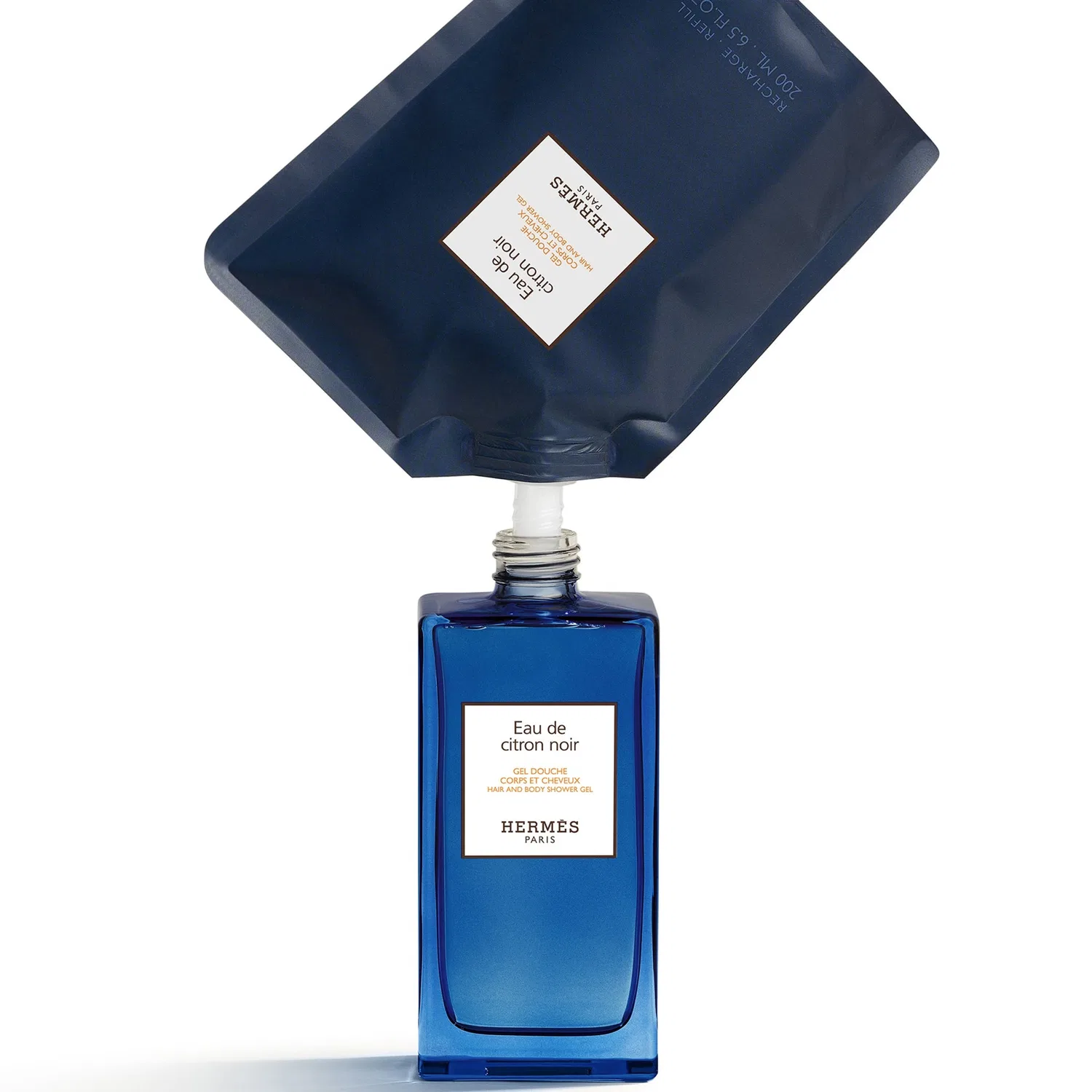 Гель для душа и волос Eau de Citron Noir Hermes, 200 мл — фото 4