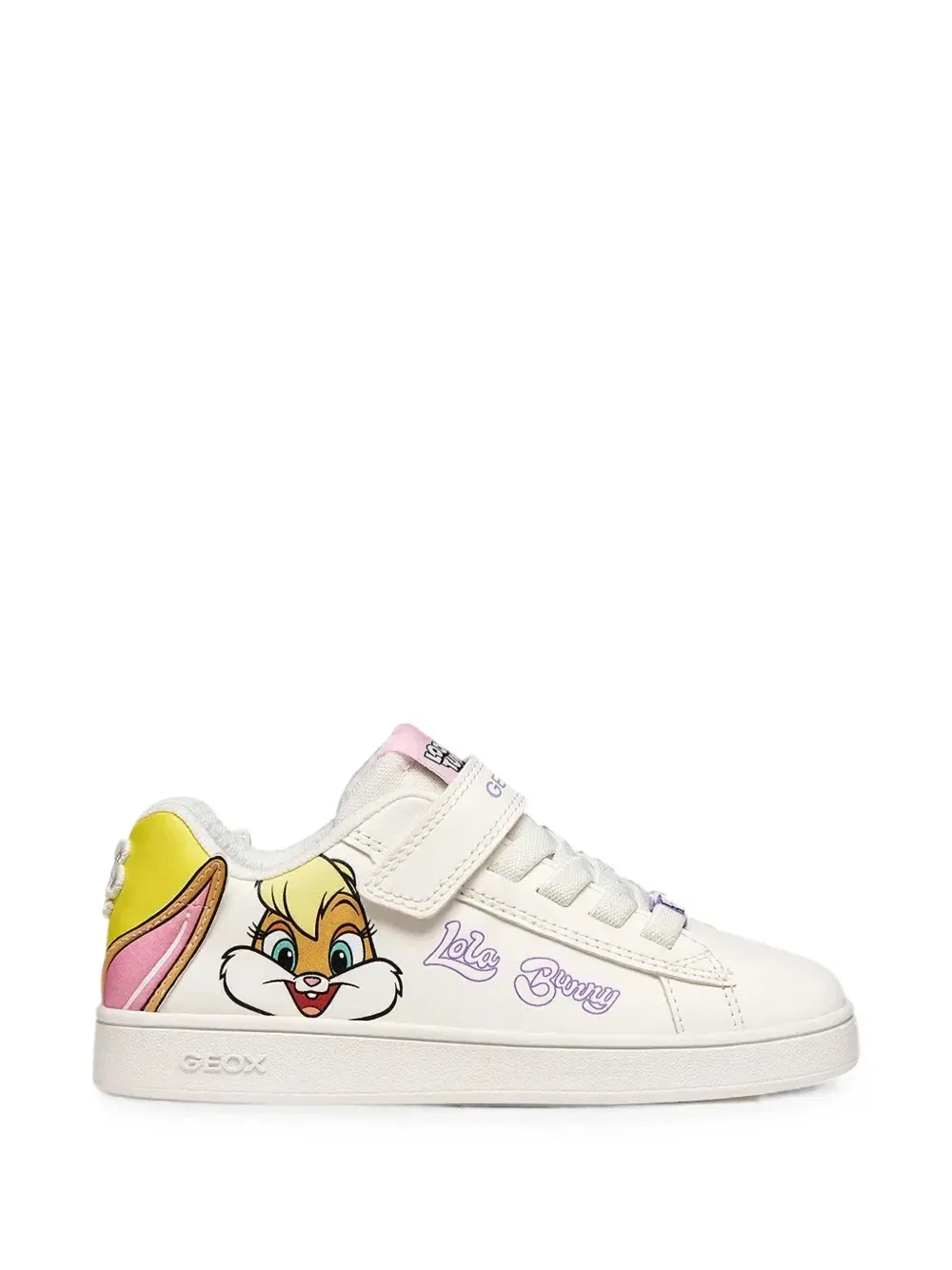 Кроссовки X Looney Tunes Eclipper на липучках Geox Kids, белый — фото 2